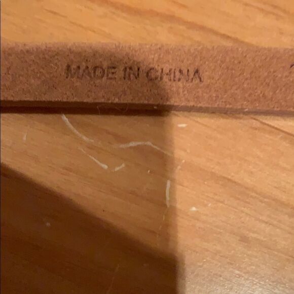 đ
șnwot Talbots calfâhair skinny belt sz small - Picture 3 of 5